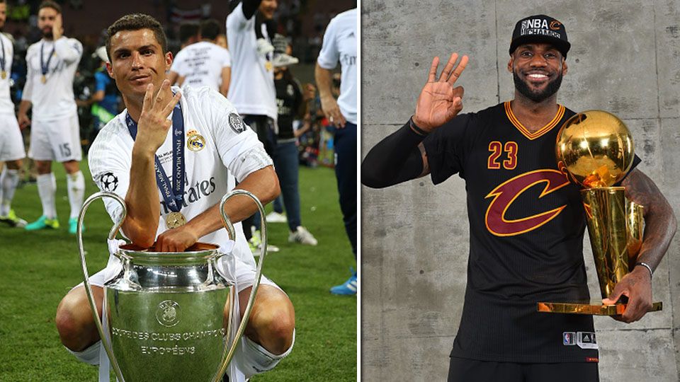 Cristiano Ronaldo vs LeBron James Copyright: © Getty Images